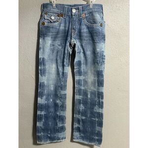 True Religion Men’s Geno Flap Pocket Triple Needle Relaxed Slim-Fit Jean Size 30